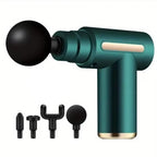 Portable Multifunctional Electric Fascia Gun Massager Instrument - Vibrating Muscle Relaxation Tool for Sports Recovery